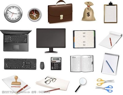 仪器仪表元素在办公用品图片素材中的创意应用